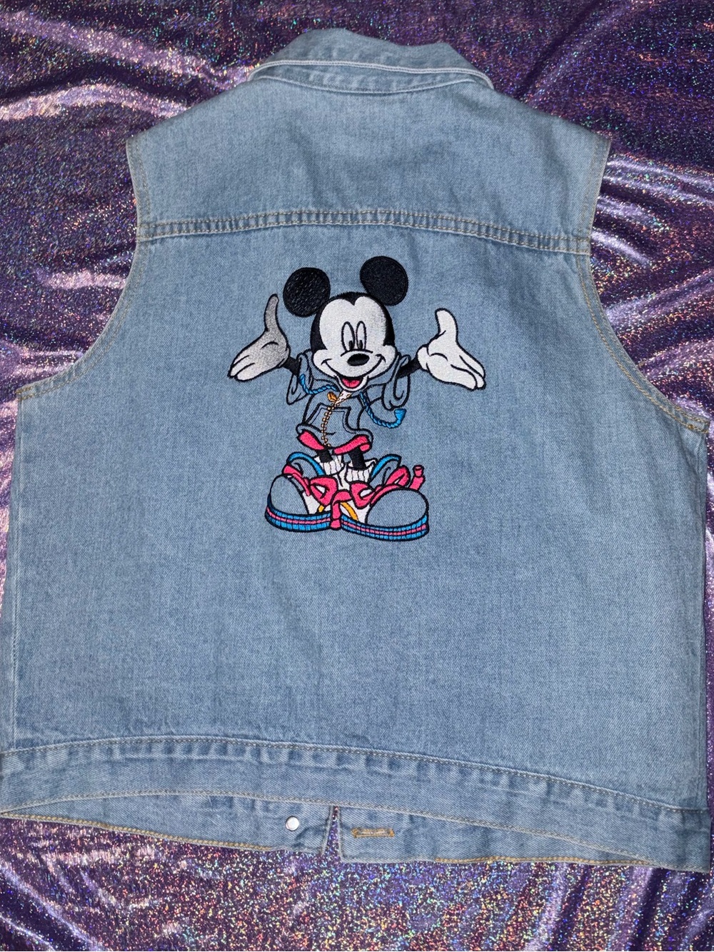 Vintage Mickey Jerry Leigh Jean Vest